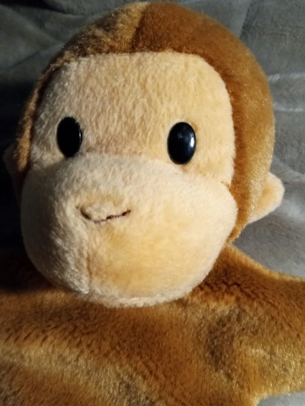 Applause Curious George Hand Puppet Plush Toy Brown Monkey
